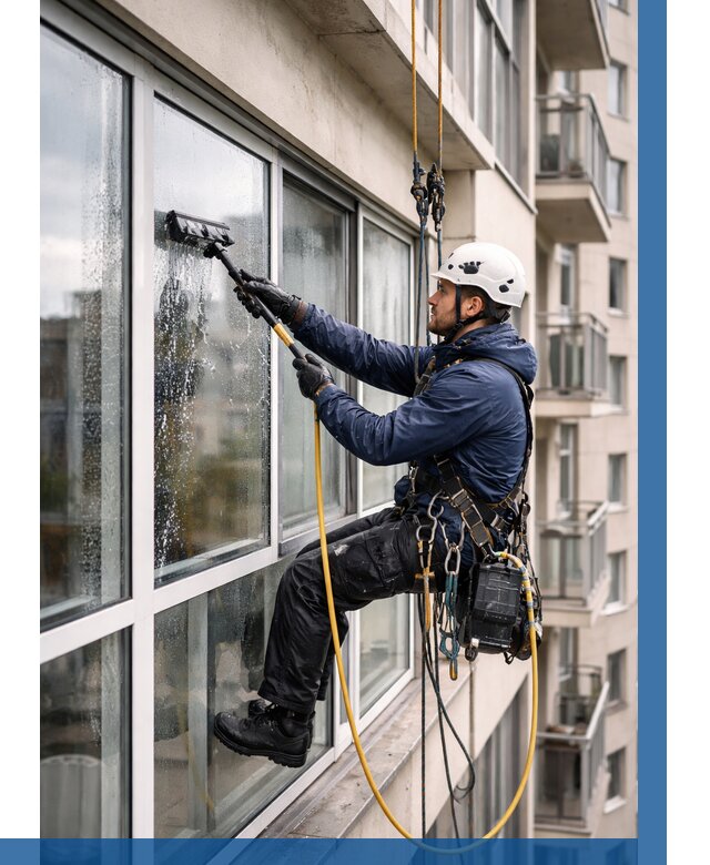 Мойка балконного остекления в Кольчугине от 3560 р. | ВЫСОТНИК-Кль