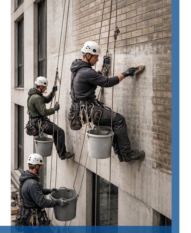 Удаление высолов с фасада в Кольчугине от 254 р. | ВЫСОТНИК-Кль