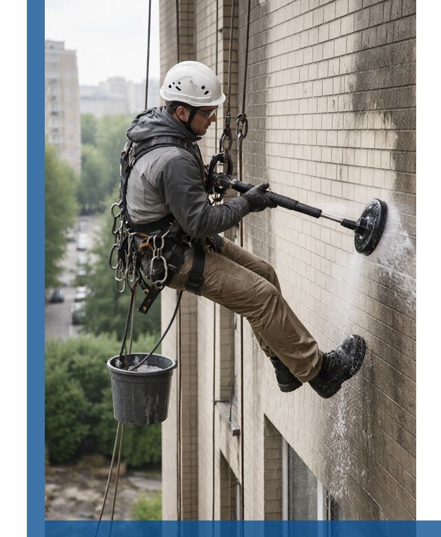 Очистка фасада от копоти в Кольчугине профессионально и безопасно