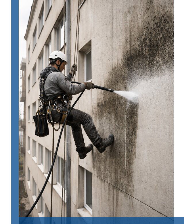 Профессиональная очистка фасадов от плесени в Кольчугине