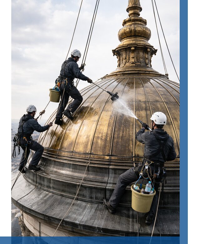 Мойка куполов и шпилей в Кольчугине от 8137 р. - заказать | ВЫСОТНИК-Кль