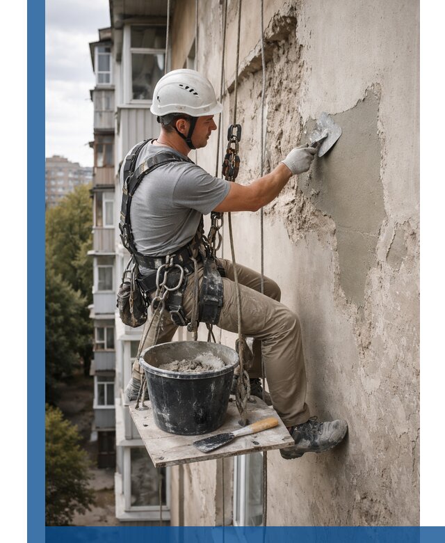 Восстановление фасадной штукатурки в Кольчугине с гарантией качества