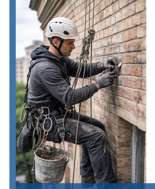 Качественный ремонт кирпичной кладки фасада в Кольчугине с гарантией