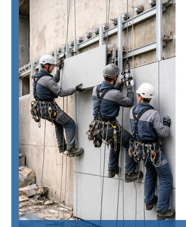 Монтаж вентилируемого фасада в Кольчугине под ключ с гарантией качества