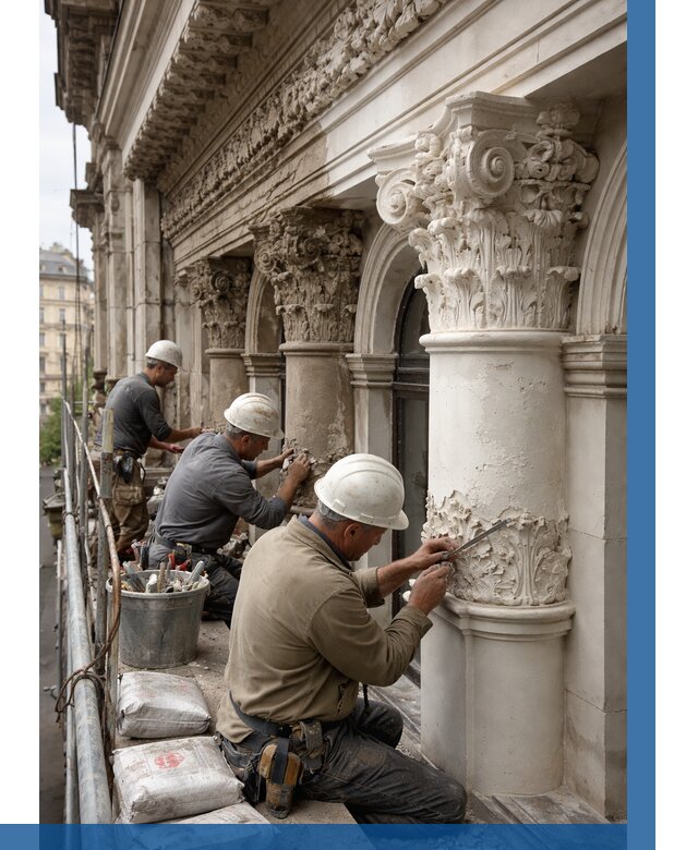 Реставрация фасадной лепнины в Кольчугине от 2543 р. | ВЫСОТНИК-Кль