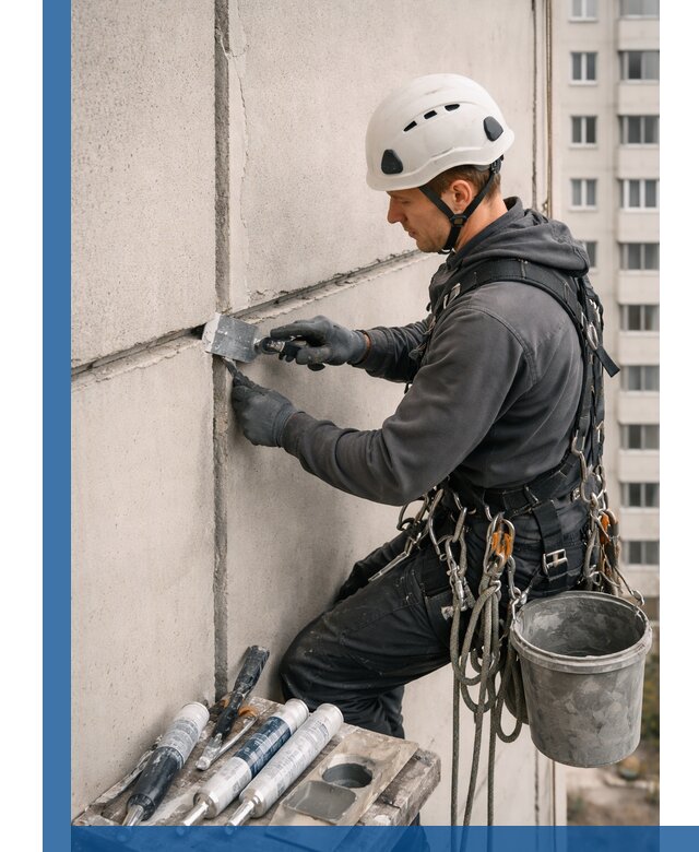 Ремонт межпанельных швов в Кольчугине герметизация и восстановление