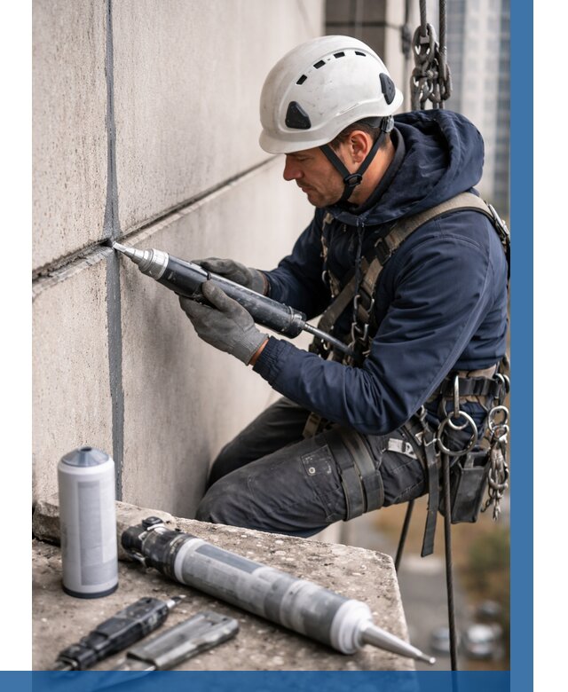 Вторичная герметизация швов в Кольчугине от 458 р. | ВЫСОТНИК-Кль