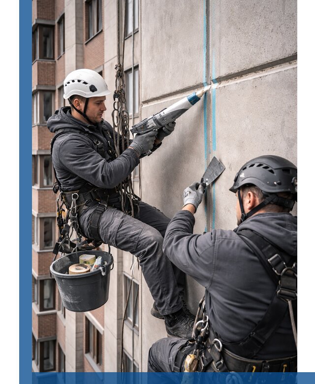 Вторичная герметизация швов фасада и кровли в Кольчугине