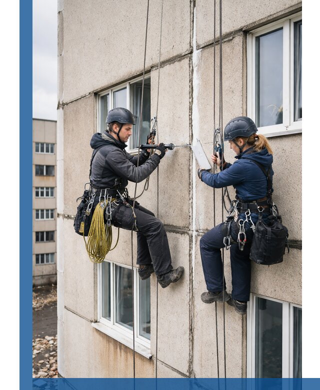 Герметизация межпанельных швов тёплым швом в Кольчугине