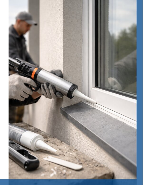 Герметизация монтажных швов окон в Кольчугине от 661 р. | ВЫСОТНИК-Кль