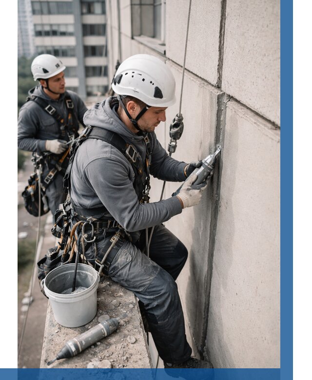 Ремонт деформационных швов здания в Кольчугине от 1017 р. | ВЫСОТНИК-Кль