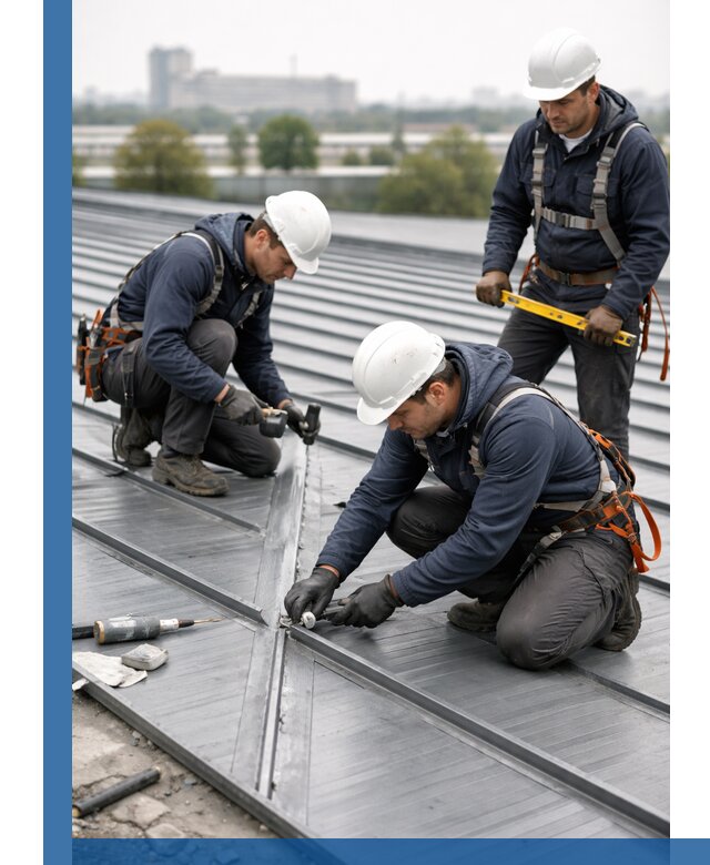 Ремонт фальцевой кровли в Кольчугине срочно и качественно