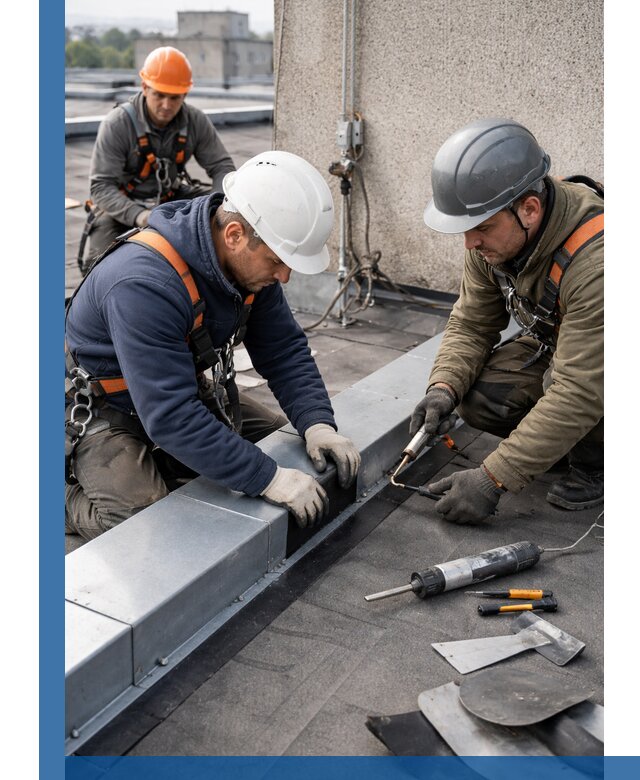 Ремонт кровельных примыканий в Кольчугине профессионально