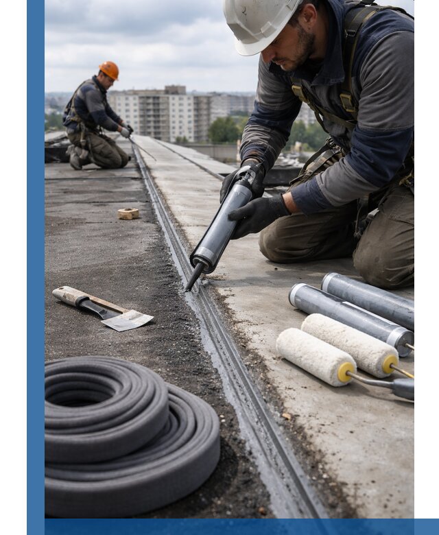 Герметизация швов кровли в Кольчугине с гарантией герметичности