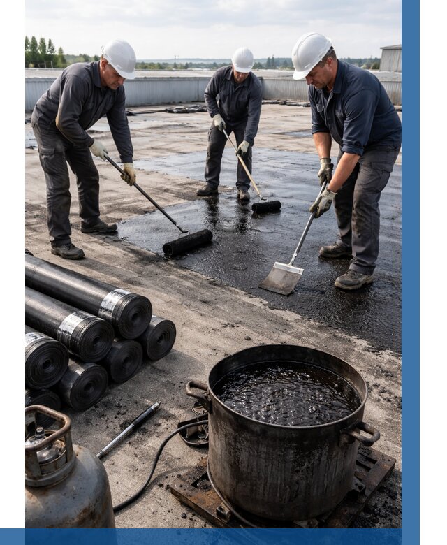 Гидроизоляция кровли мастикой в Кольчугине от 610 р. | ВЫСОТНИК-Кль