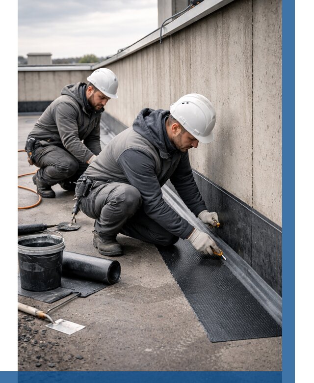 Гидроизоляция примыканий на кровле в Кольчугине от 915 р. | ВЫСОТНИК-Кль