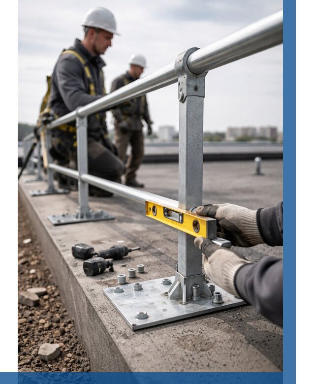 Монтаж кровельного ограждения в Кольчугине от 1221 р. | ВЫСОТНИК-Кль