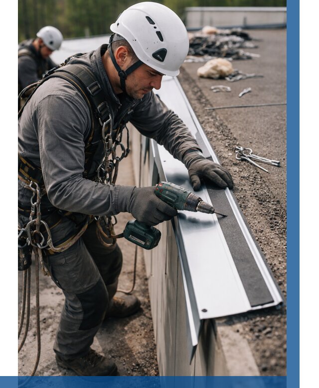 Монтаж капельника на кровле в Кольчугине от 305 р. | ВЫСОТНИК-Кль