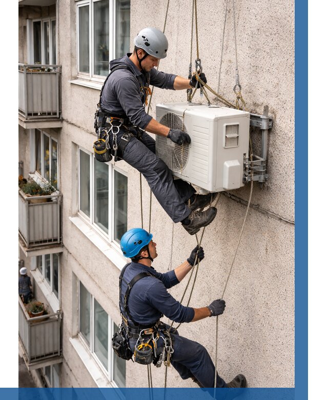 Перенос внешнего блока кондиционера в Кольчугине от 9154 р.| ВЫСОТНИК-Кль