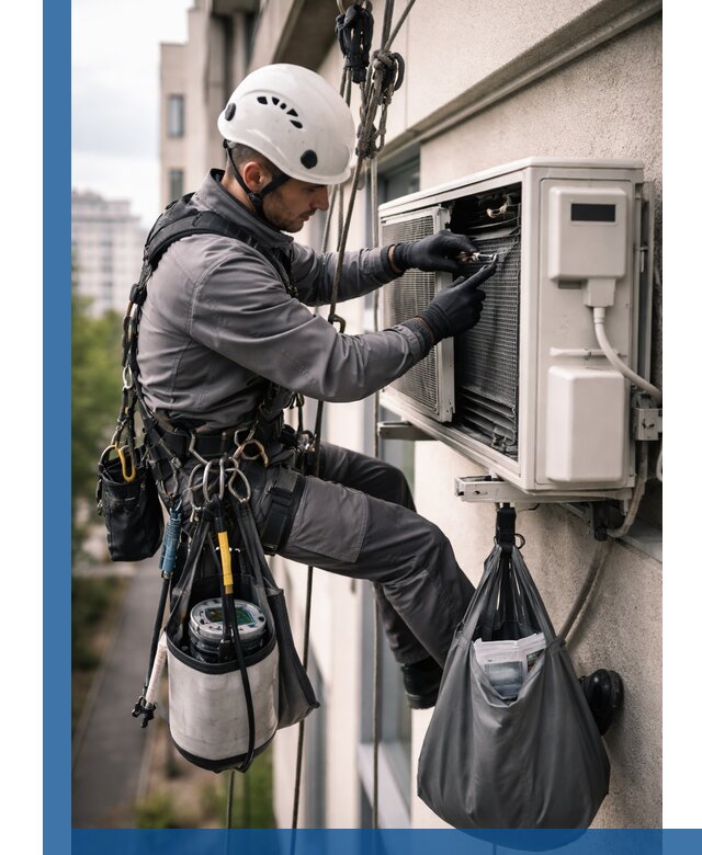 Обслуживание внешнего блока кондиционера в Кольчугине профессионально