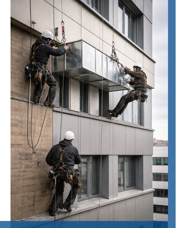 Монтаж воздуховодов на фасаде в Кольчугине от 1526 р. | ВЫСОТНИК-Кль