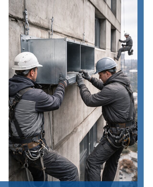 Монтаж вентиляционных коробов в Кольчугине от 3051 р. | ВЫСОТНИК-Кль