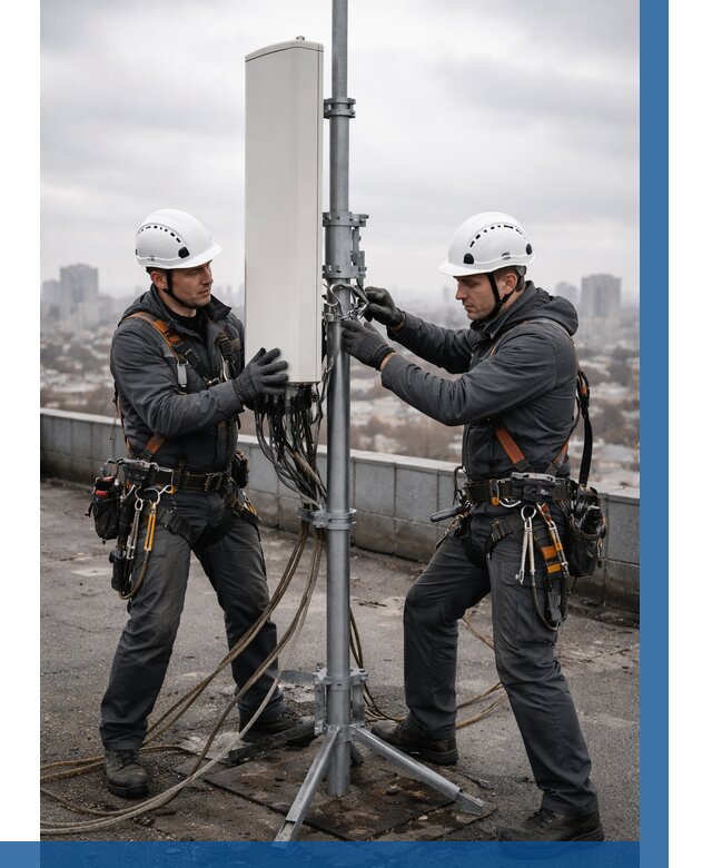 Монтаж антенн связи на крыше в Кольчугине от 8645 р. | ВЫСОТНИК-Кль