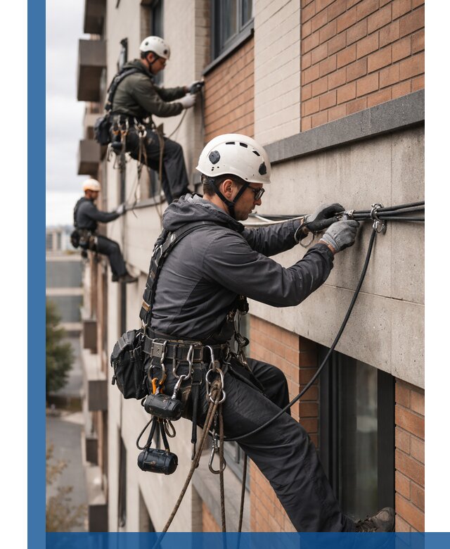 Крепление кабеля на фасаде монтаж и крепеж в Кольчугине