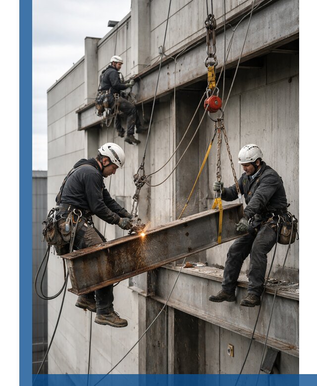 Демонтаж металлоконструкций на высоте в Кольчугине под ключ