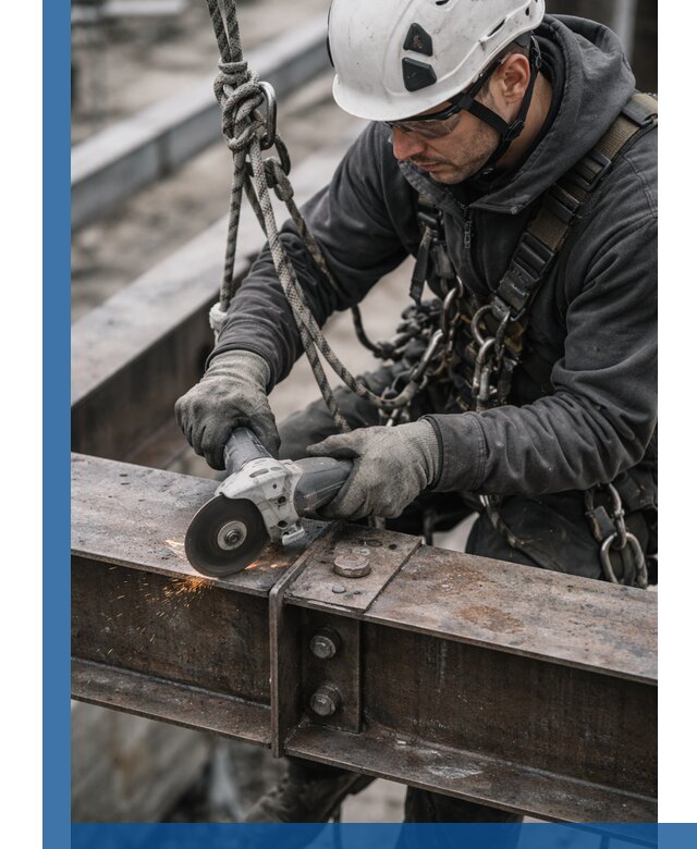 Резка металла на высоте в Кольчугине для зданий и конструкций