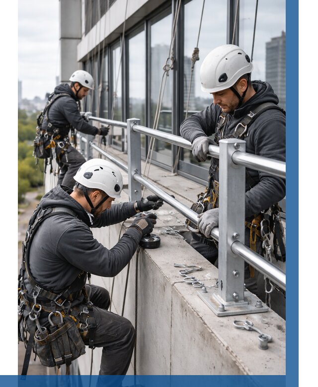 Монтаж ограждений на высоте в Кольчугине, от 1221 р. | ВЫСОТНИК-Кль