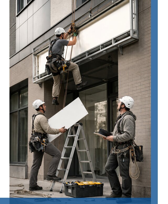 Монтаж светового короба в Кольчугине от 6611 р. | ВЫСОТНИК-Кль