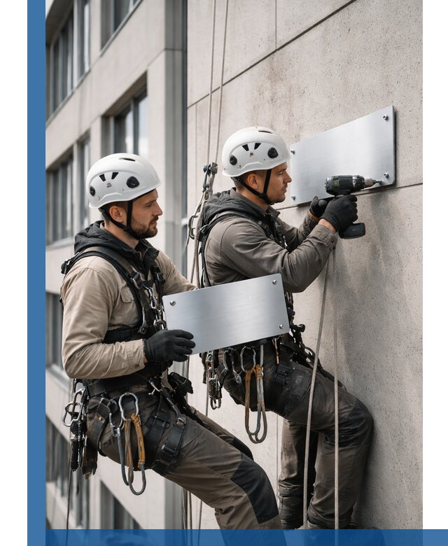 Монтаж табличек и указателей в Кольчугине для зданий и сооружений