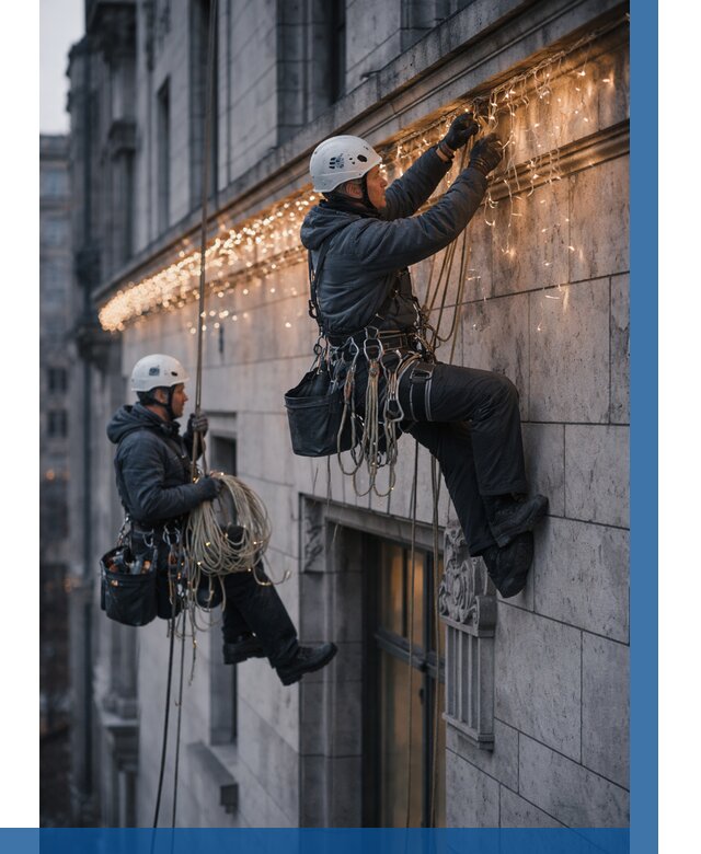 Монтаж новогодней иллюминации в Кольчугине от 8645 р. | ВЫСОТНИК-Кль