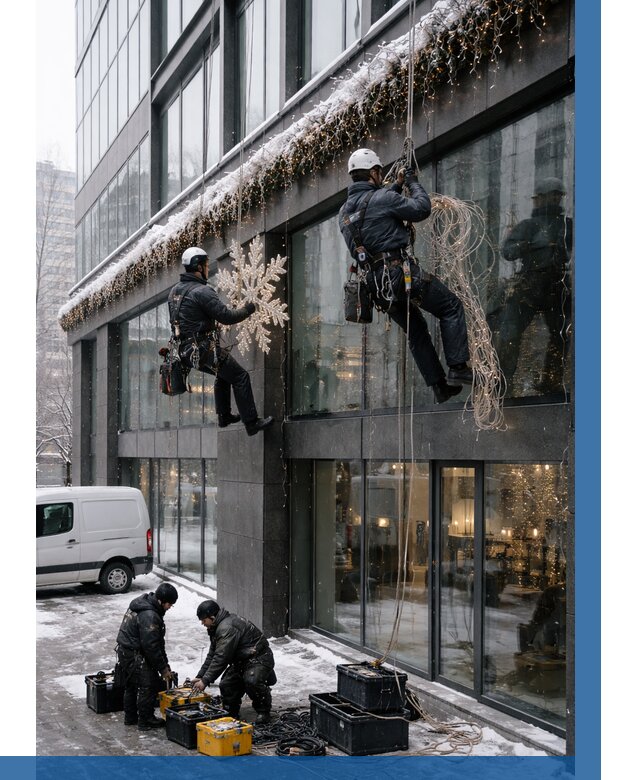 Демонтаж новогоднего оформления в Кольчугине от 5594 р. | ВЫСОТНИК-Кль