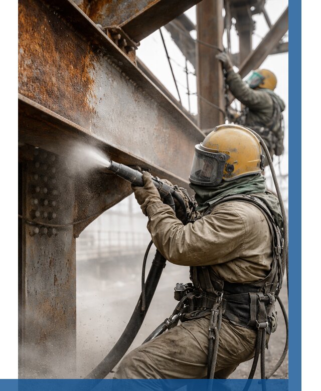 Пескоструйная очистка металлоконструкций в Кольчугине по 610 р.  ВЫСОТНИК-Кль