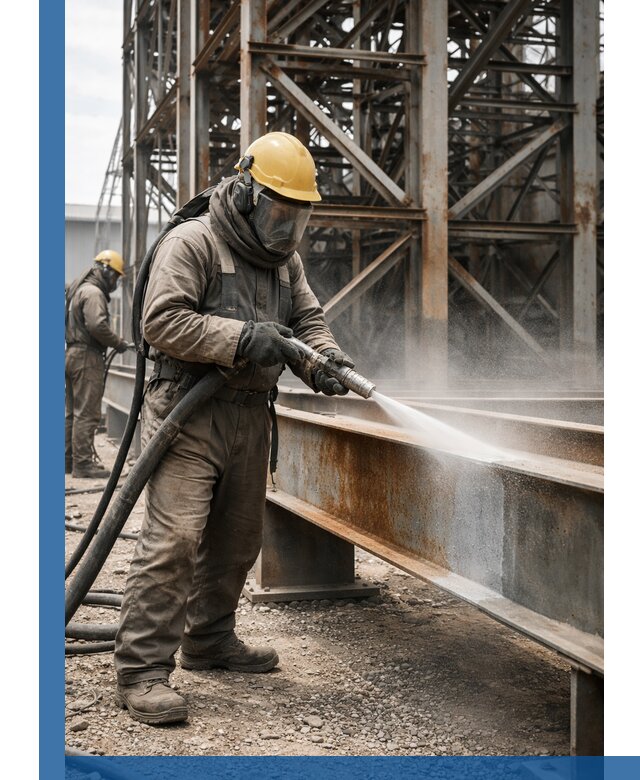 Пескоструйная очистка металлоконструкций в Кольчугине промышленная