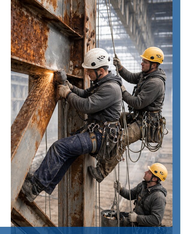 Зачистка металла от ржавчины в Кольчугине от 356 р. | ВЫСОТНИК-Кль