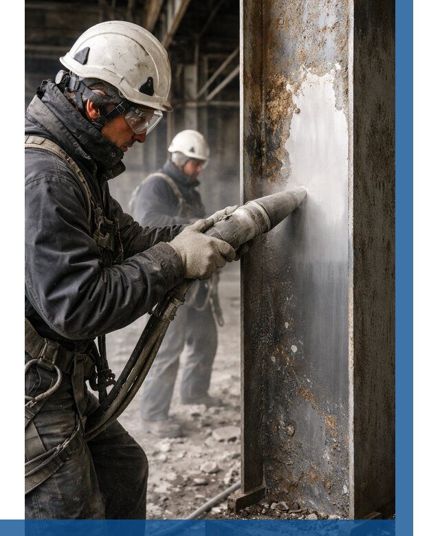 Удаление старой краски с металла в Кольчугине от 458 р. | ВЫСОТНИК-Кль