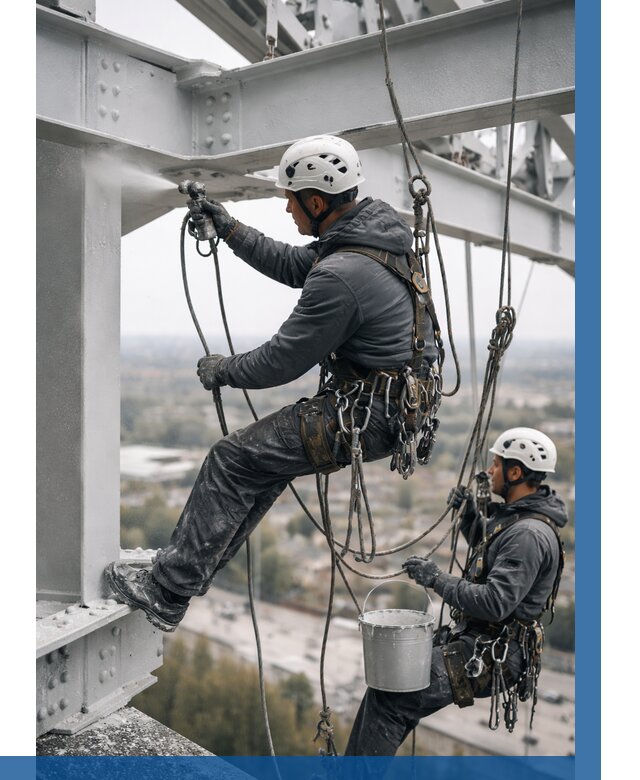 Покраска металлоконструкций на высоте в Кольчугине 356 р |ВЫСОТНИК-Кль