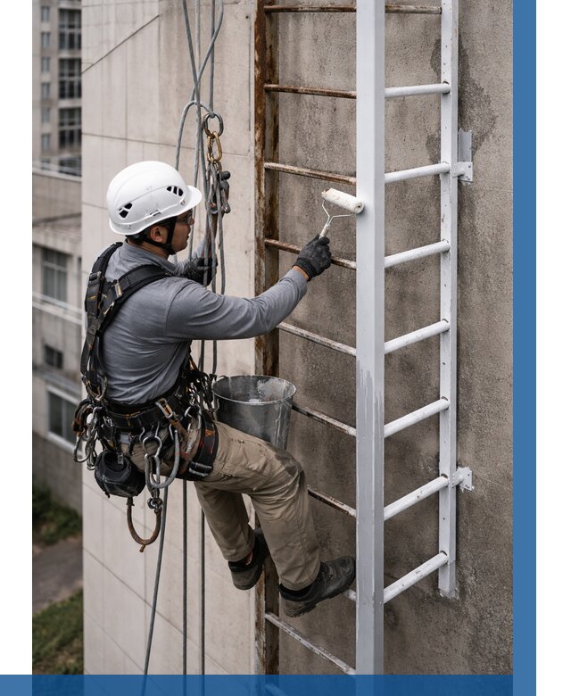 Покраска пожарных лестниц в Кольчугине от 4577 р. | ВЫСОТНИК-Кль