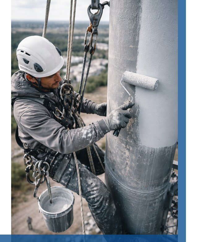 Покраска мачт связи под ключ в Кольчугине от 865 р. | ВЫСОТНИК-Кль