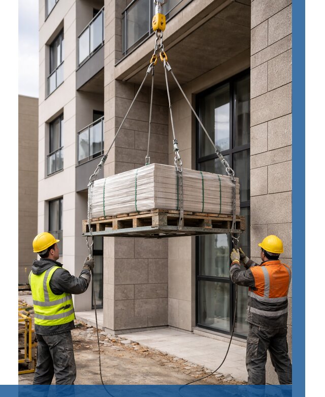 Подъем керамогранита на этаж в Кольчугине от 3560 р. | ВЫСОТНИК-Кль