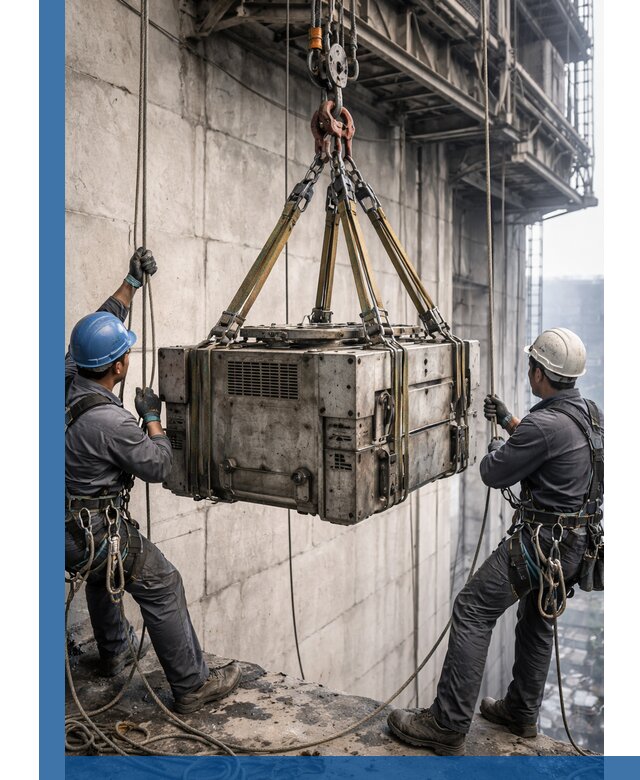 Такелажные работы на высоте, подъем и монтаж грузов в Кольчугине