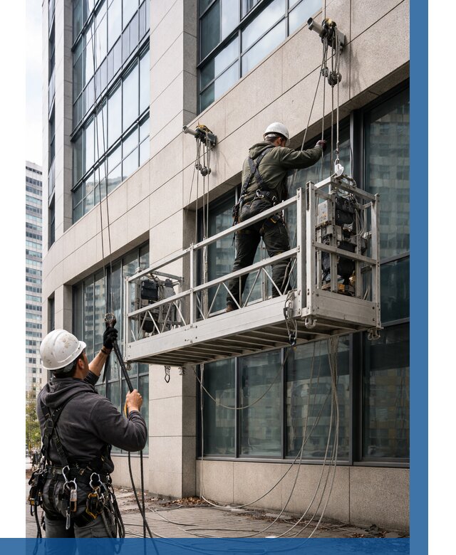 Монтаж и подъем фасадной люльки в Кольчугине от 12205 р. | ВЫСОТНИК-Кль