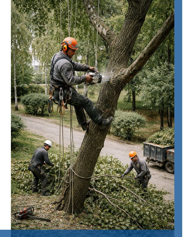 Кронирование деревьев в Кольчугине от 6611 р. | ВЫСОТНИК-Кль