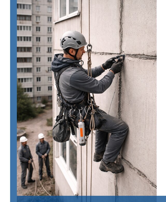 Обследование межпанельных швов и герметизация в Кольчугине