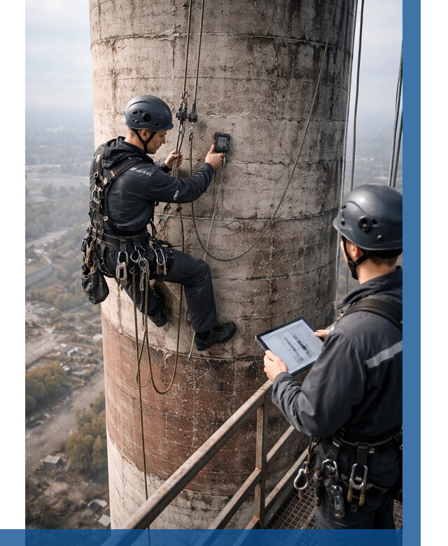 Обследование дымовой трубы в Кольчугине от 8137 р. | ВЫСОТНИК-Кль