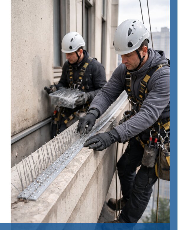 Установка шипов от птиц в Кольчугине от 865 р. | ВЫСОТНИК-Кль