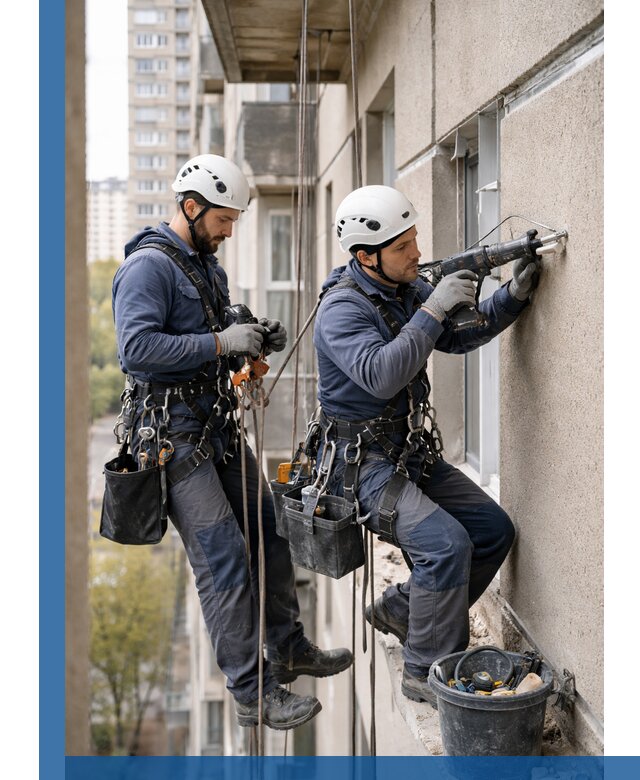 Промышленные альпинисты высотные работы и монтаж в Кольчугине